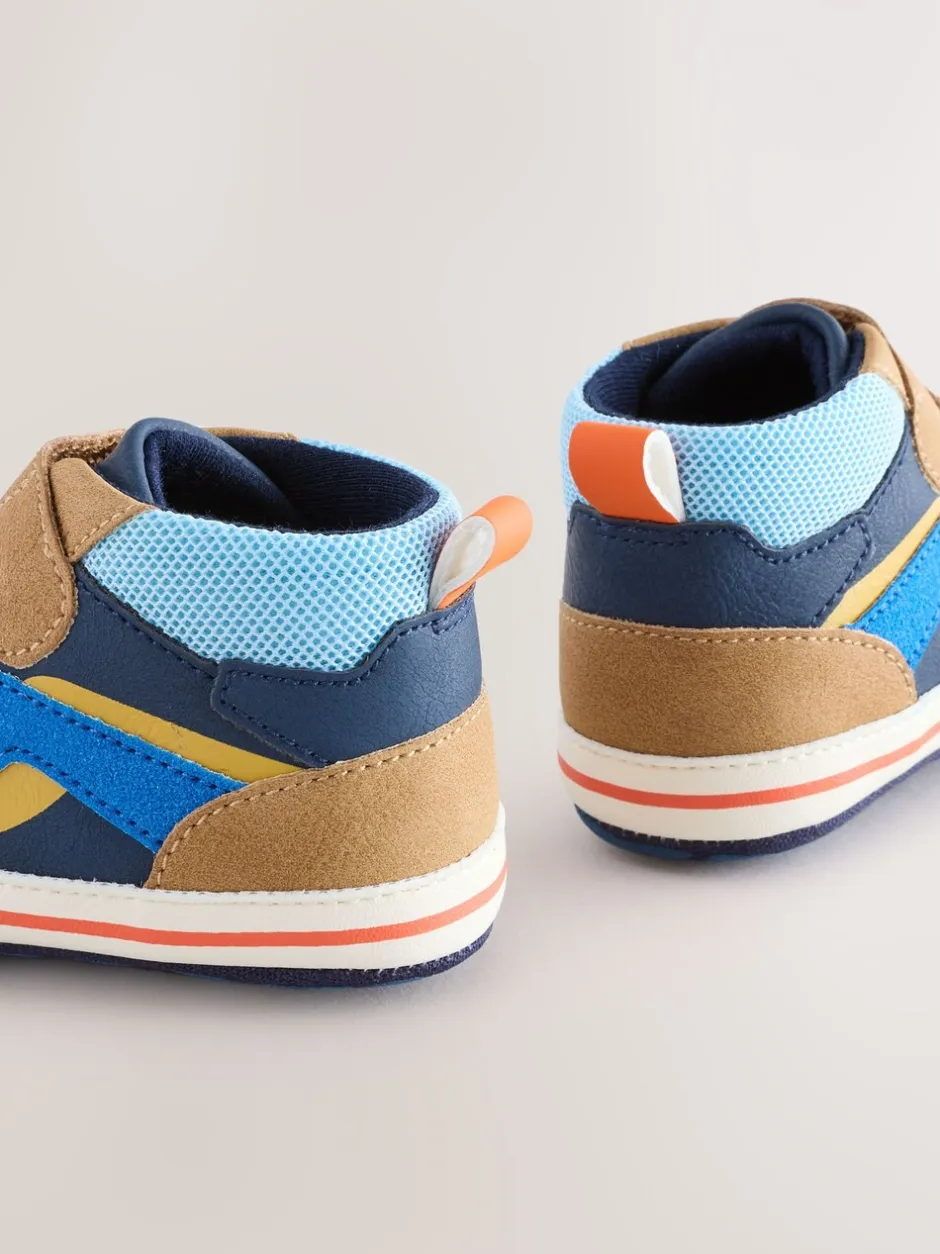 Pantoffels|Next - Babysneakers met klittenbandsluiting (0-2mnd) Blauw