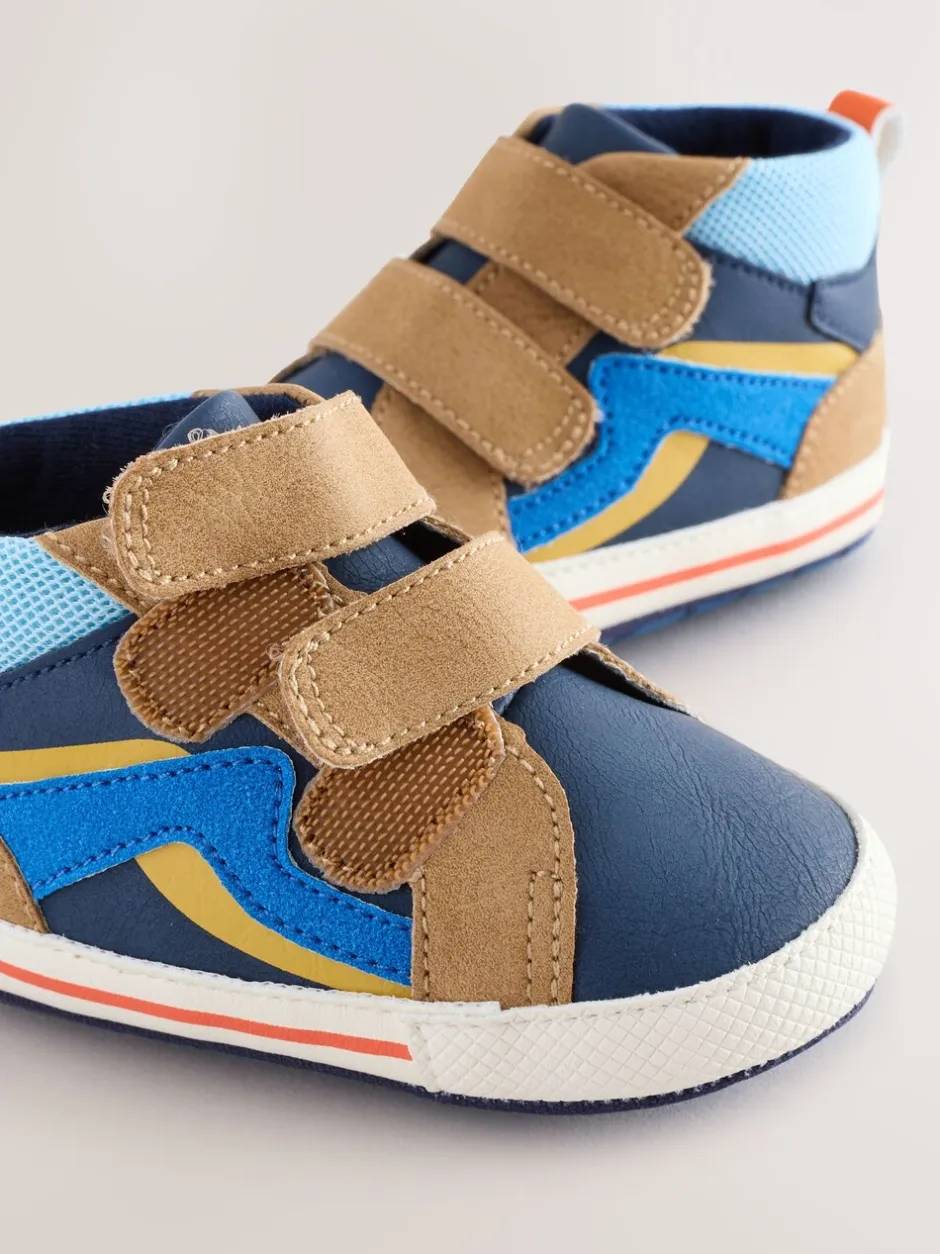 Pantoffels|Next - Babysneakers met klittenbandsluiting (0-2mnd) Blauw