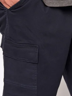 Shorts|BadRhino Big & Tall - Badrhino - Big & Tall - Cargoshort met stretch Blauw