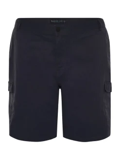 Shorts|BadRhino Big & Tall - Badrhino - Big & Tall - Cargoshort met stretch Blauw