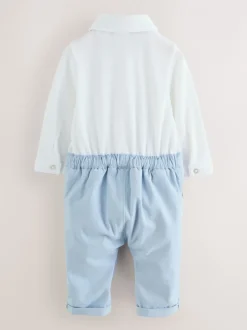Rompertjes En Tuinbroeken*Baker by Ted Baker - - Modieus tweedelig lijkend rompertje Blauw