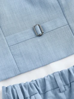 Gelegenheidskleding|Kostuums En Herenvesten|Baker by Ted Baker - set van gilet, overhemd en broek Blauw