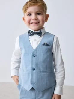 Gelegenheidskleding|Kostuums En Herenvesten|Baker by Ted Baker - set van gilet, overhemd en broek Blauw
