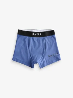 Ondergoed|Schoolkleding|Baker by Ted Baker - set van 5 boxershorts Blauw