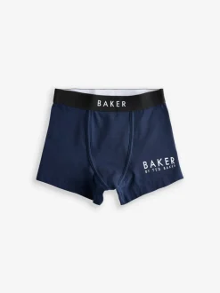 Ondergoed|Schoolkleding|Baker by Ted Baker - set van 5 boxershorts Blauw