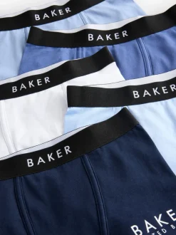 Ondergoed|Schoolkleding|Baker by Ted Baker - set van 5 boxershorts Blauw
