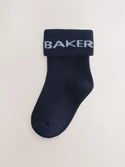 Sokken En Panty's|Sokken|Baker by Ted Baker - babysokken verpakking van 5 Blauw