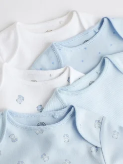 Rompertjes En Hemdjes|Next Blauw - Beer Baby Bodysuits met korte mouwen