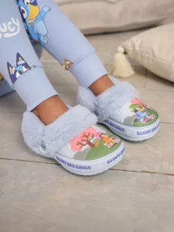 Pantoffels|Pantoffels|Next Blauw - Bluey Cosy Lined Slipper Clogs