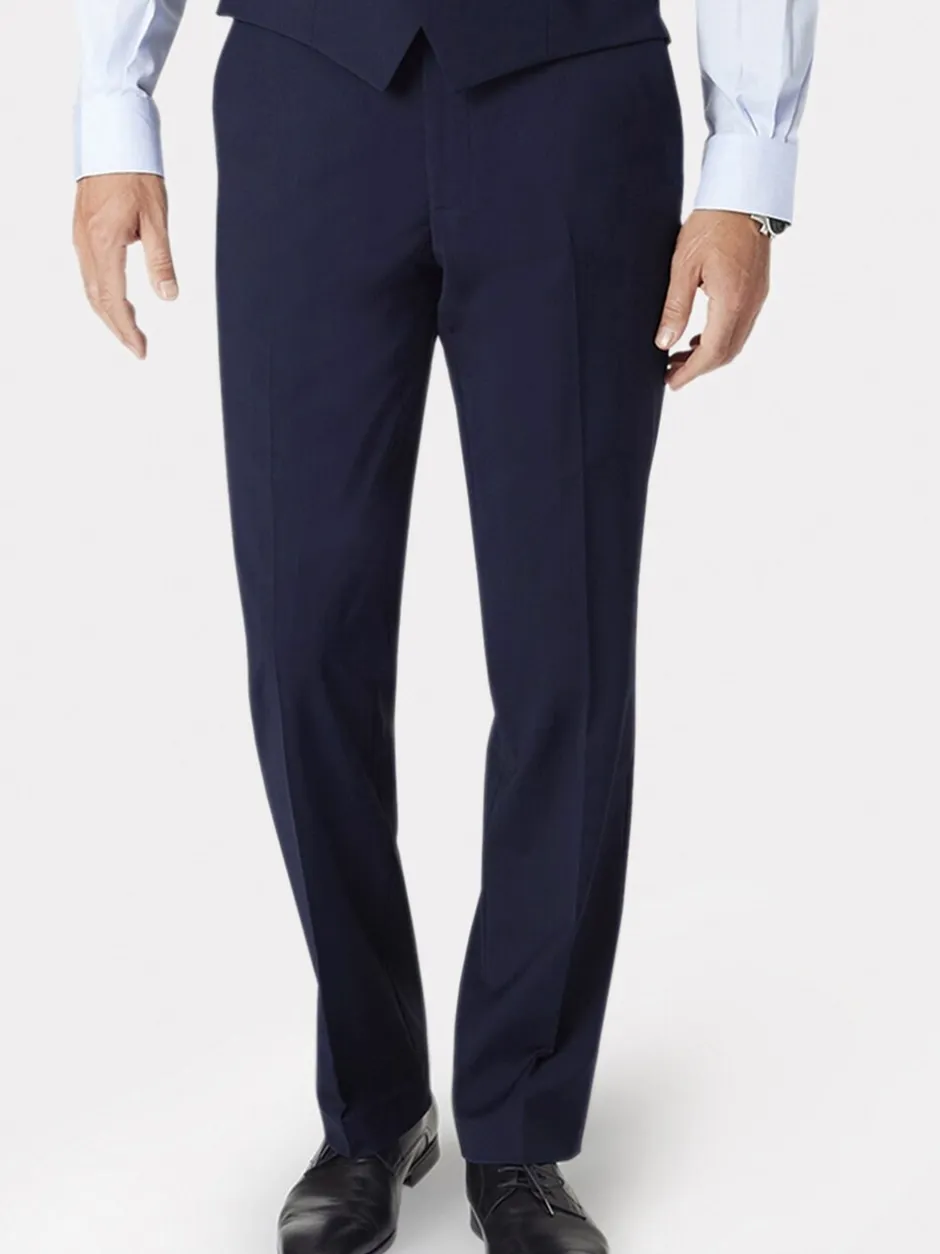 Formele Broek*Brook Taverner Blauw - Avalino Fit Trousers