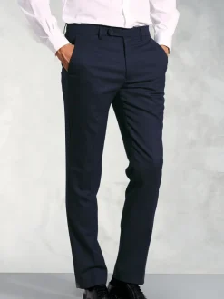 Formele Broek*Brook Taverner Blauw - Flannel Trousers