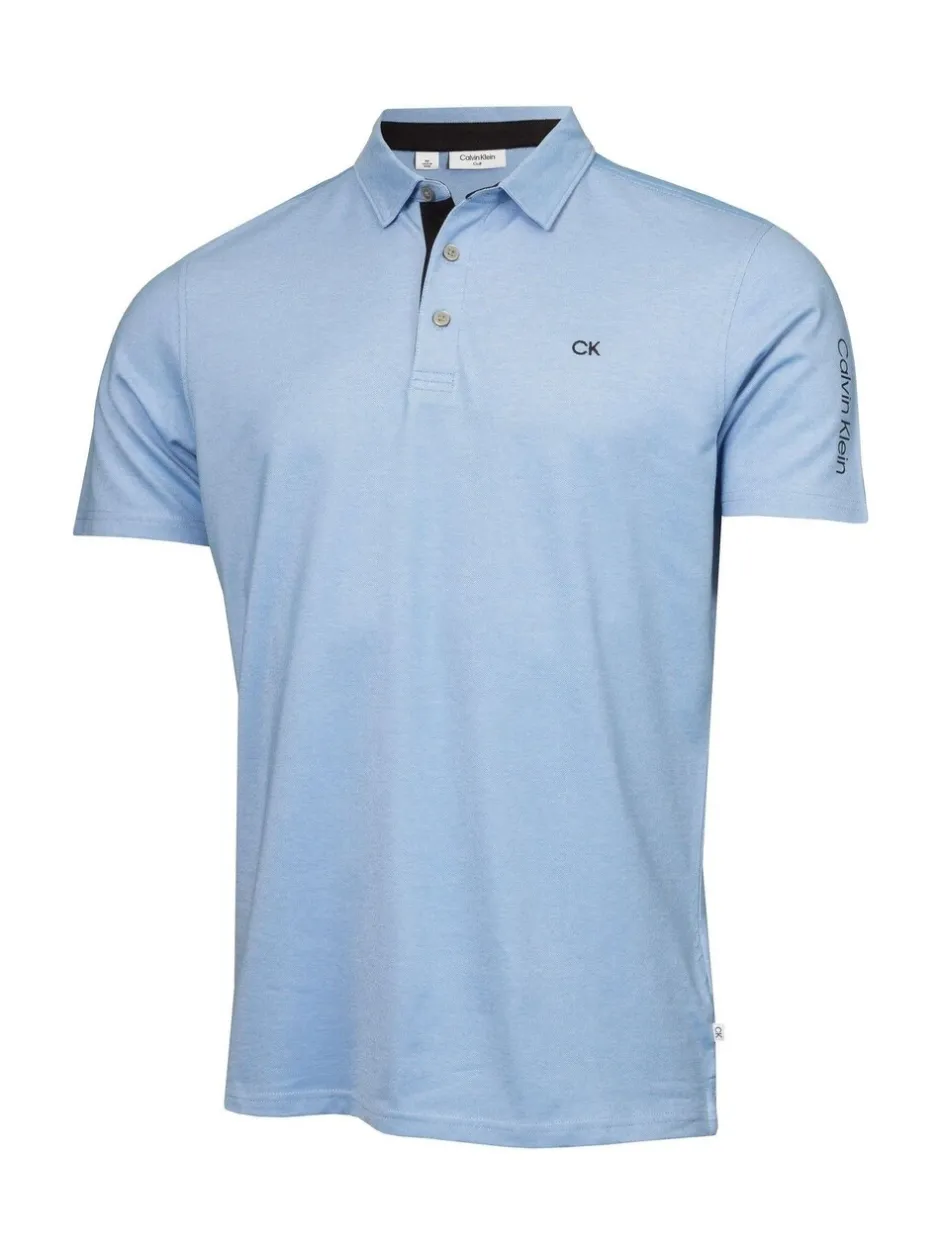 Sportkleding|Poloshirts*Calvin Klein Golf Blauw - Uni poloshirt