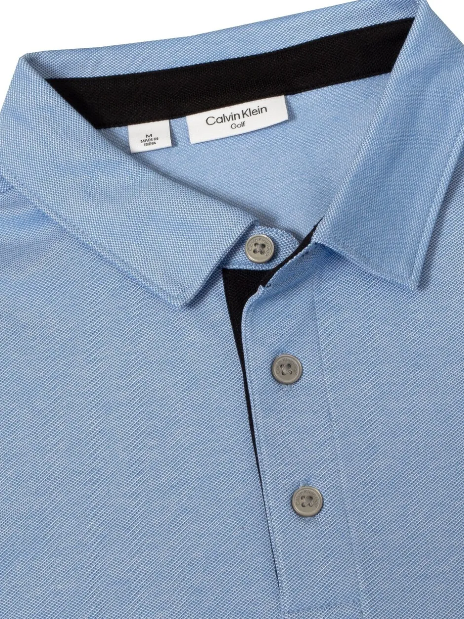 Sportkleding|Poloshirts*Calvin Klein Golf Blauw - Uni poloshirt