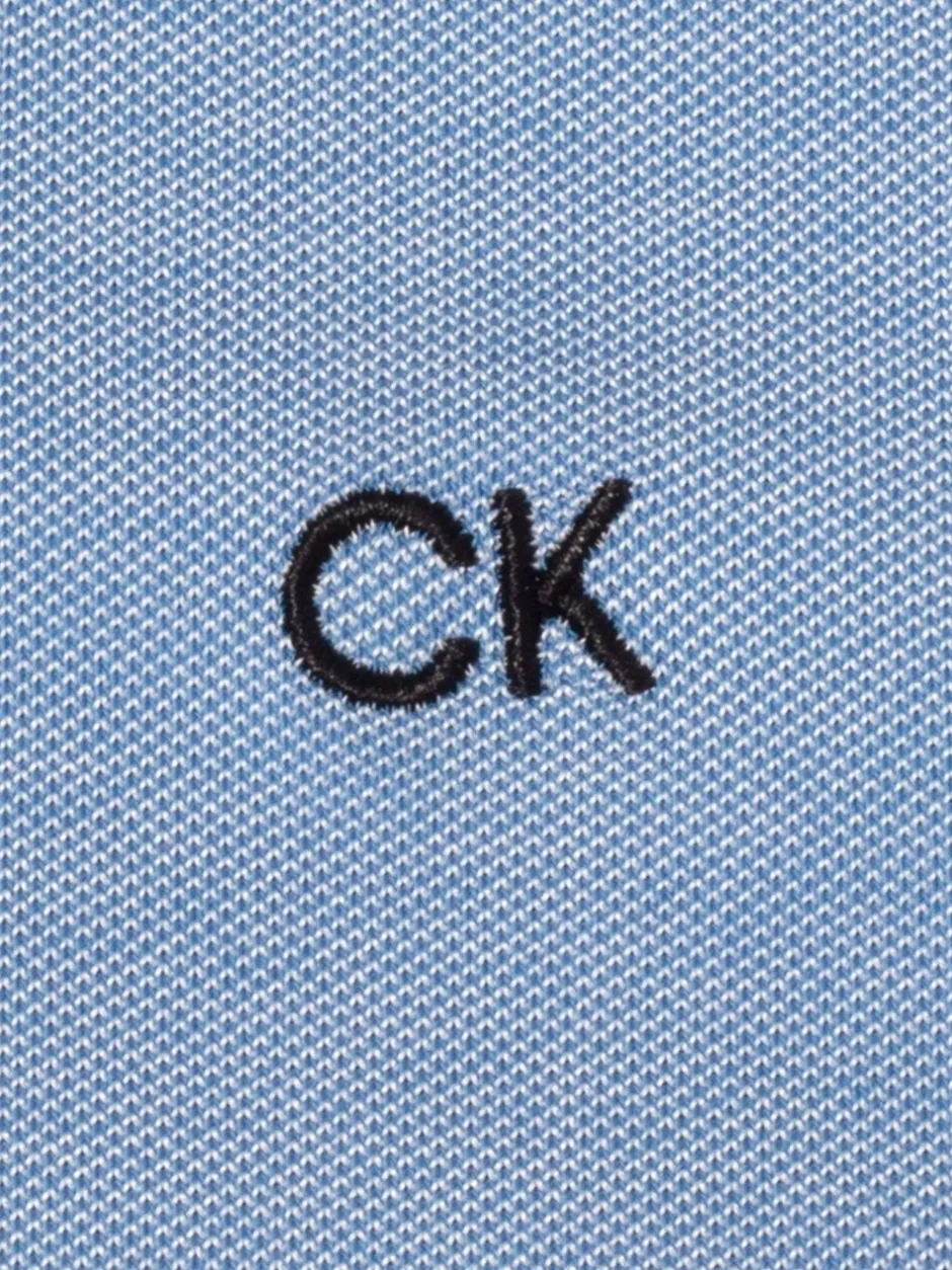 Sportkleding|Poloshirts*Calvin Klein Golf Blauw - Uni poloshirt