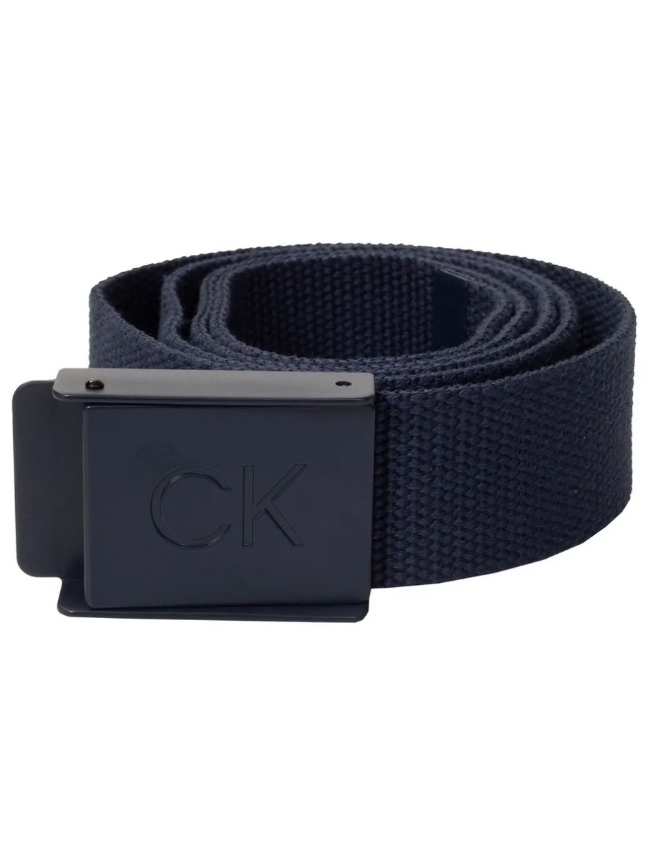 Riemen En Bretels*Calvin Klein Golf - Monogram Buckle Belt Blauw