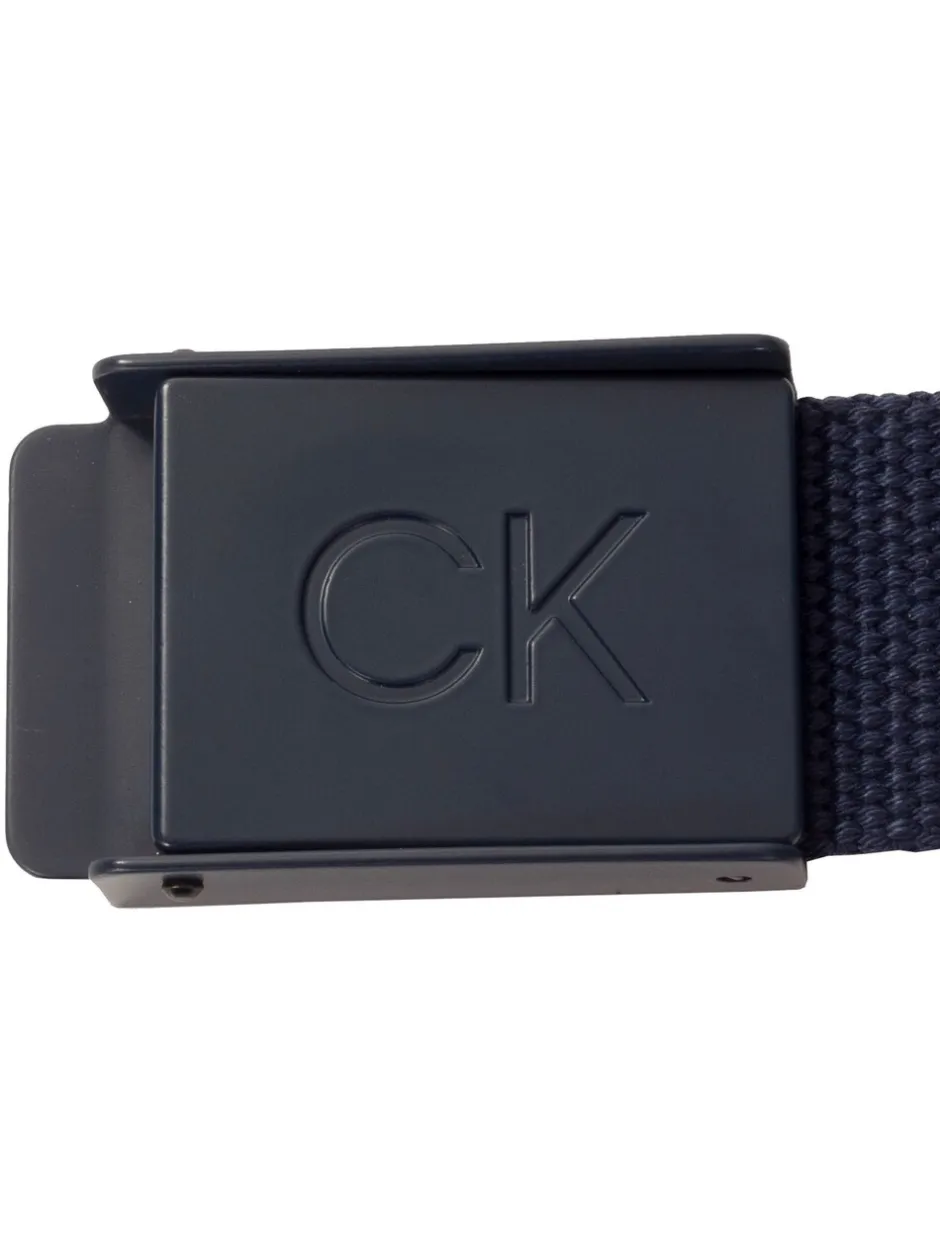 Riemen En Bretels*Calvin Klein Golf - Monogram Buckle Belt Blauw