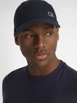 Mutsen, Sjaals En Handschoenen*Calvin Klein Golf - 100% zwarte katoenen keperstof petten Blauw