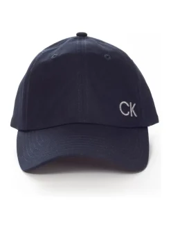 Mutsen, Sjaals En Handschoenen*Calvin Klein Golf - 100% zwarte katoenen keperstof petten Blauw
