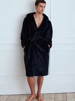 Kamerjassen En Badjassen*Chelsea Peers - - Fleece badjas Blauw
