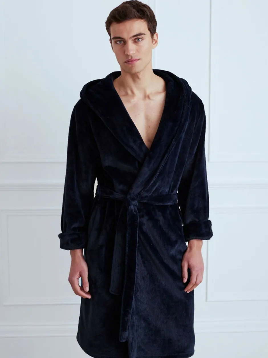 Kamerjassen En Badjassen*Chelsea Peers - - Fleece badjas Blauw