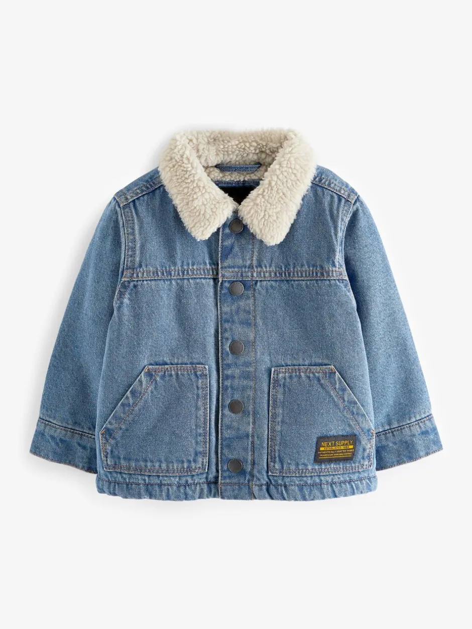 Jassen, Jacks En Kinderwagenpakjes|Jassen En Jacks*Next Blauw - Denim jack (3 mnd-10 jr)
