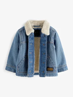 Jassen, Jacks En Kinderwagenpakjes|Jassen En Jacks*Next Blauw - Denim jack (3 mnd-10 jr)