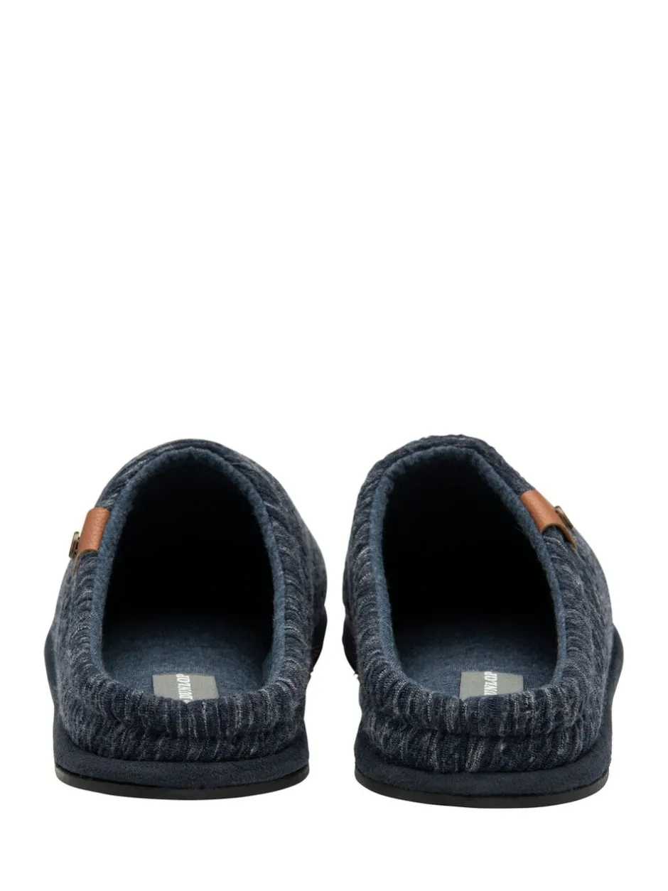 Pantoffels|Dunlop - Drop In Mule Slippers Blauw