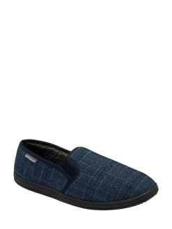 Pantoffels*Dunlop - pantoffels met twee inzetstukken voor heren Blauw