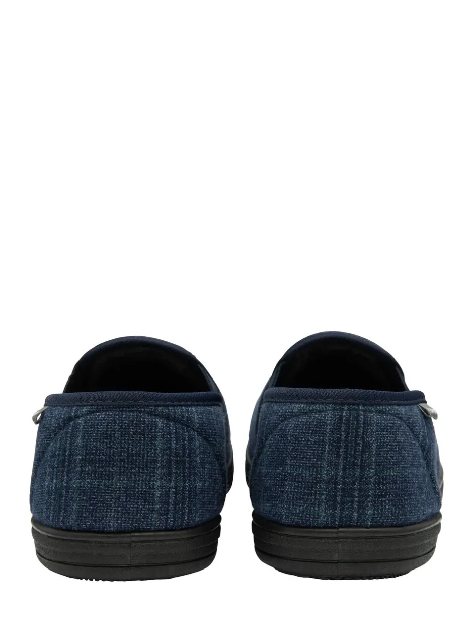 Pantoffels*Dunlop - pantoffels met twee inzetstukken voor heren Blauw