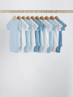 Rompertjes En Hemdjes|Rompertjes En Hemdjes*Next Blauw - Effen babyrompertjes