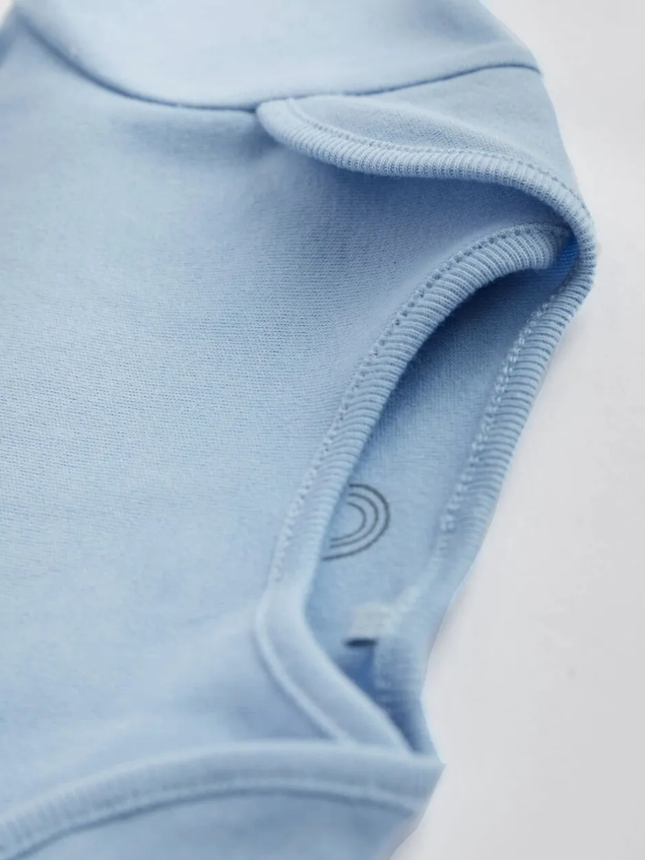 Rompertjes En Hemdjes|Rompertjes En Hemdjes*Next Blauw - Effen babyrompertjes