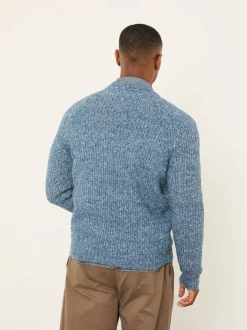 Gebreide Kleding|Fat Face - FatFace Knitted Crew Neck Jumper Blauw