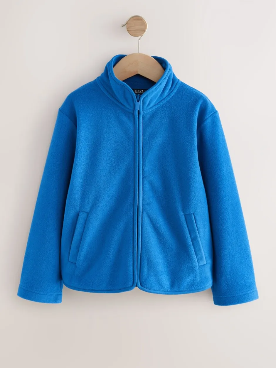 Schoolkleding|Schoolkleding*Next - Fleece jack met rits en zakken (3-16 jr) Blauw