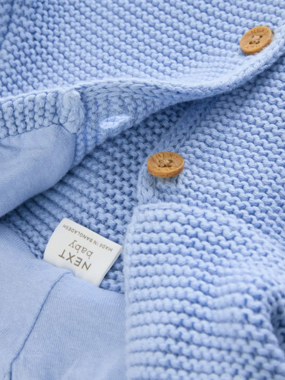Truien En Breisels*Next Blauw - Gebreid babyvest (0 mnd- 2 jr)