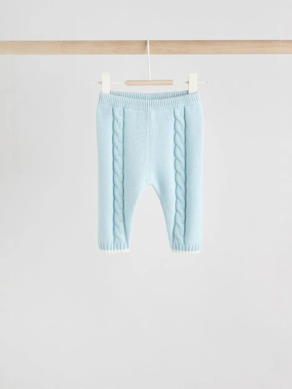 Truien En Breisels|Sets En Outfits|Next - Gebreide trui en leggings babyset (0mnd-3jr) Blauw