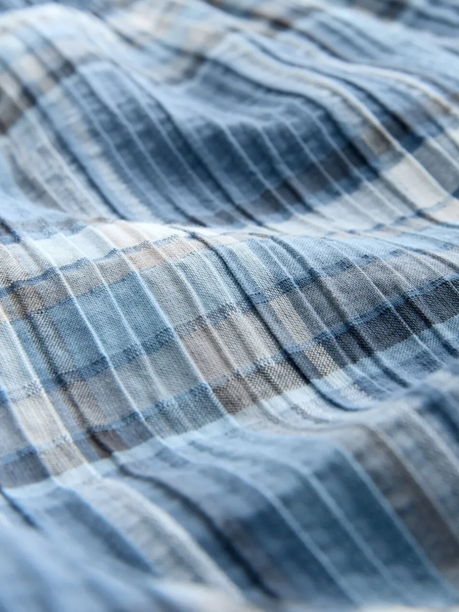 Pyjama's*Next Blauw - Geruite pyjama met korte mouwen