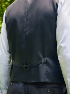 Vesten|Next - Gilet van getextureerde wolmix Blauw