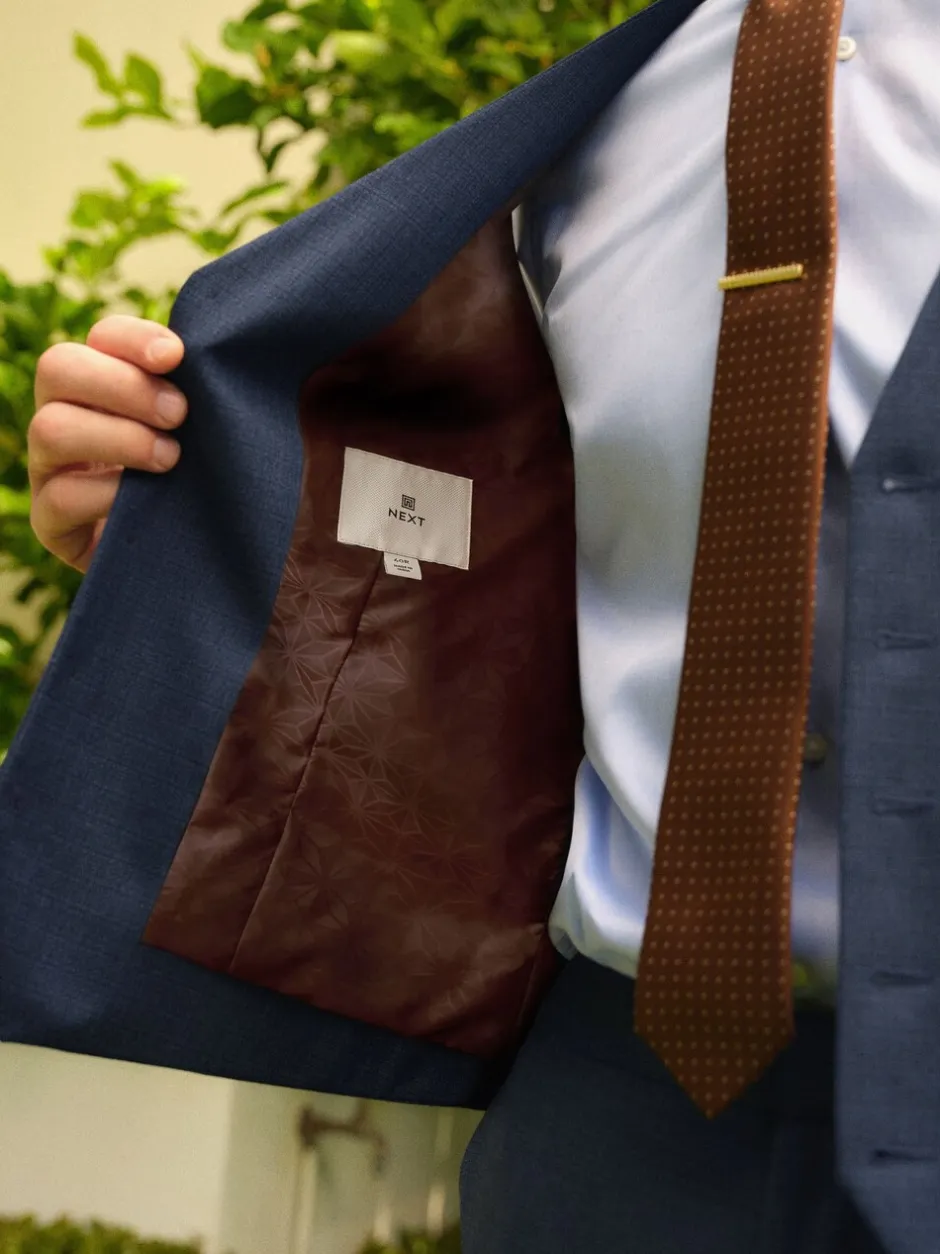 Vesten|Next - Gilet van getextureerde wolmix Blauw