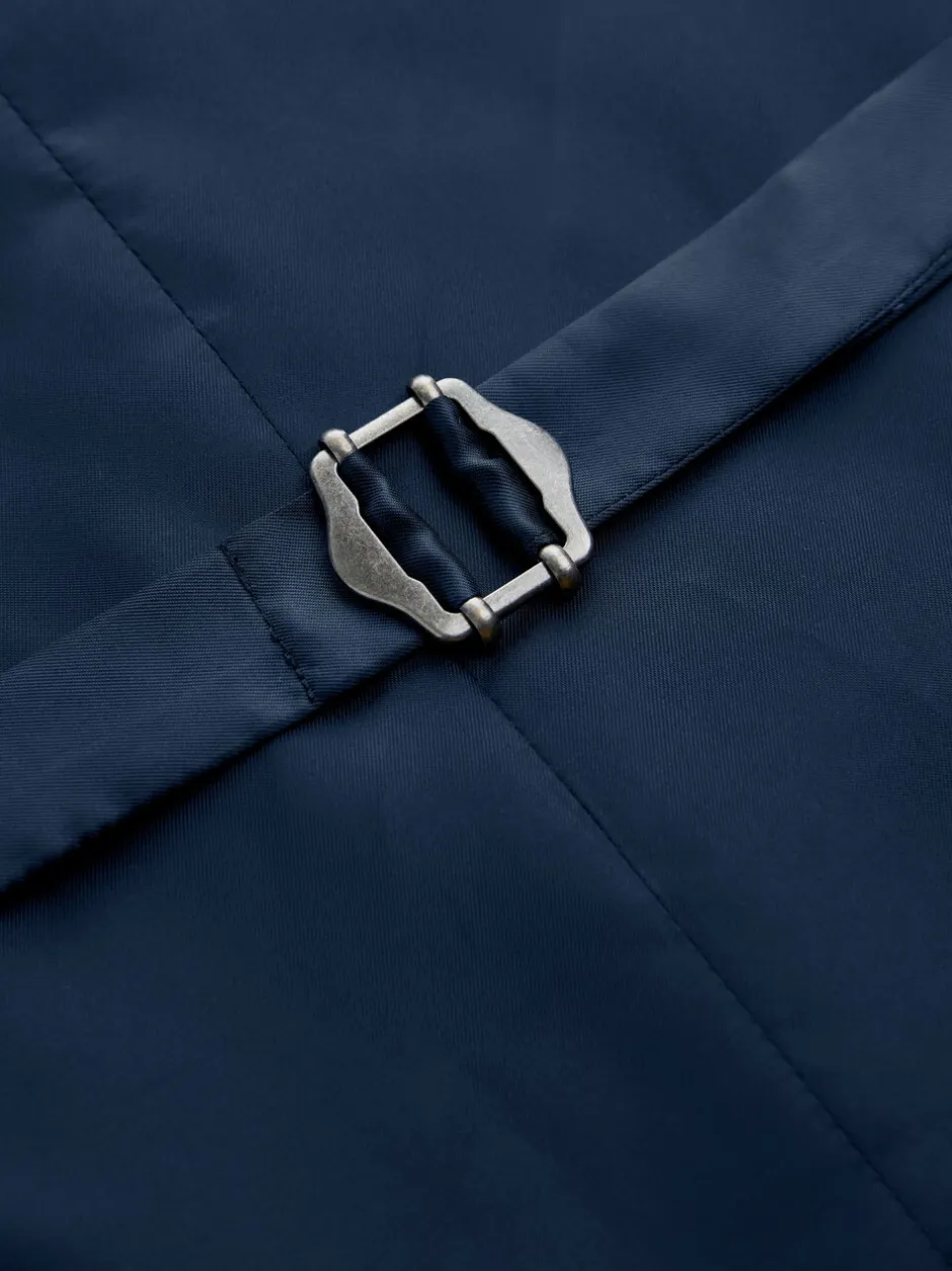 Vesten|Next - Gilet van getextureerde wolmix Blauw