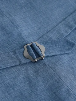 Vesten*Next - Gilet van linnenmix met textuur Blauw