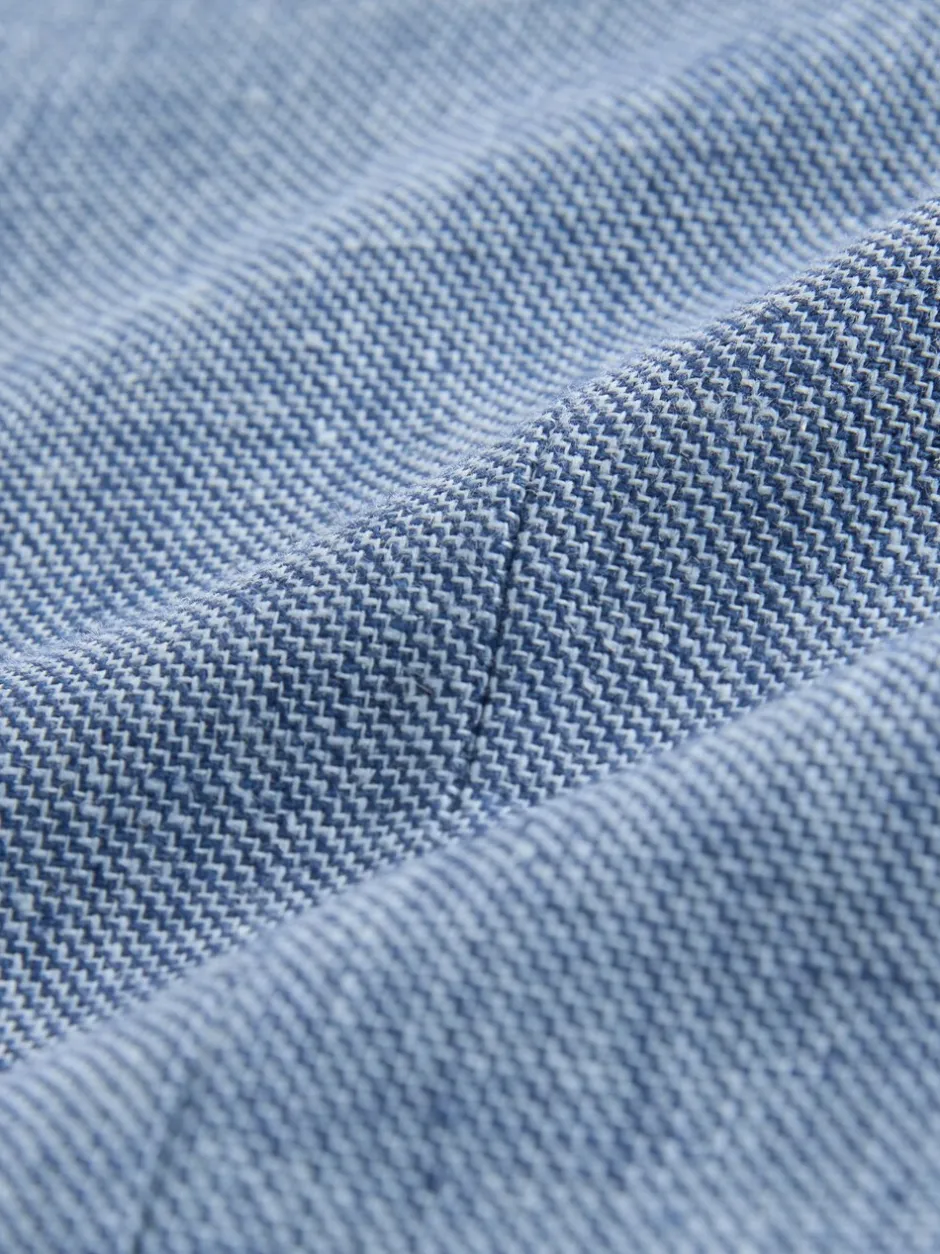 Vesten*Next - Gilet van linnenmix met textuur Blauw