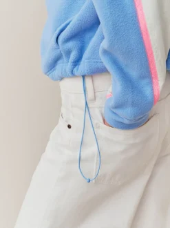 Hoody's En Sweatshirts|Next - Half Zip Fleece with Colourblock Panels Blauw