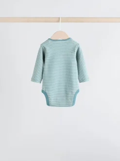 Rompertjes En Hemdjes|Next Blauw - Hamish-rompertjes met lange mouwen, 3 stuks