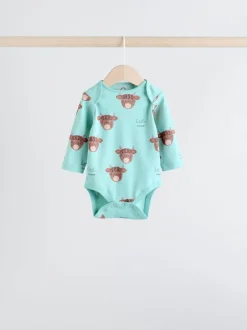 Rompertjes En Hemdjes|Next Blauw - Hamish-rompertjes met lange mouwen, 3 stuks