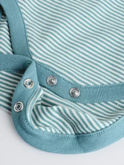 Rompertjes En Hemdjes|Next Blauw - Hamish-rompertjes met lange mouwen, 3 stuks