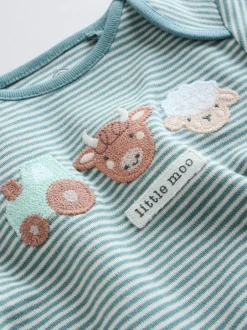 Rompertjes En Hemdjes|Next Blauw - Hamish-rompertjes met lange mouwen, 3 stuks