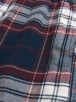 Pyjama's|Hollister - Flannel Check Pyjama Bottoms Blauw