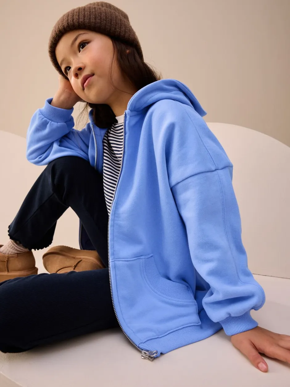 Sweaters En Hoody´S|Next Blauw - Hoodie met doorlopende rits (3-16 jr)
