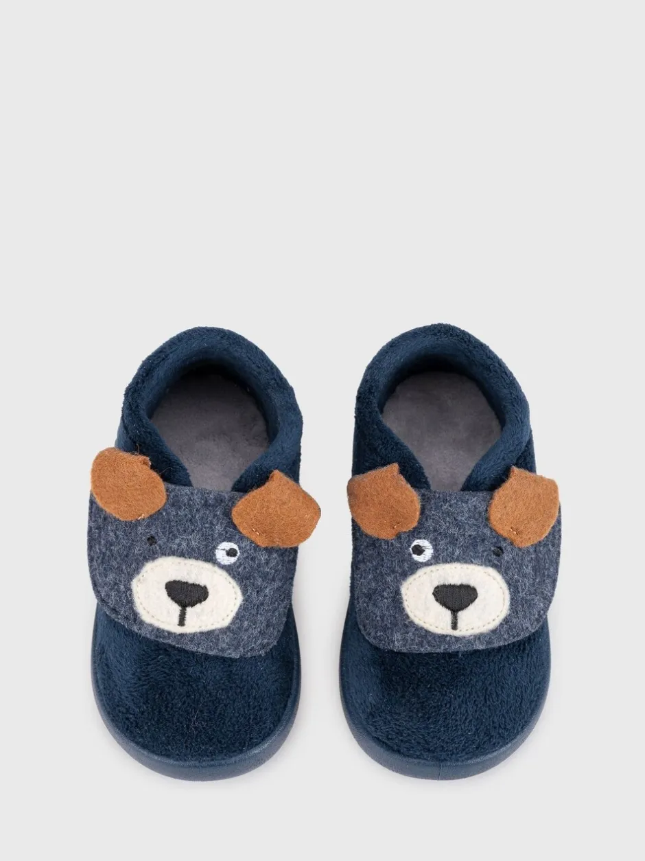 Pantoffels|Pantoffels*Igor - Homie Character Slippers. Blauw