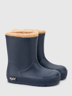 Laarzen|Laarzen*Igor - Yogi nep bont gevoerde warme Laarzen Blauw
